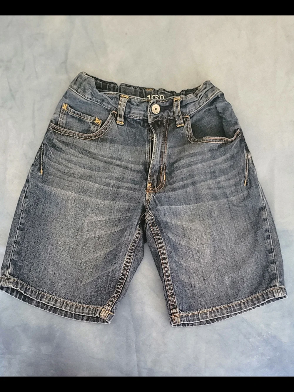 GAP Boys Washed Blue Denim Shorts